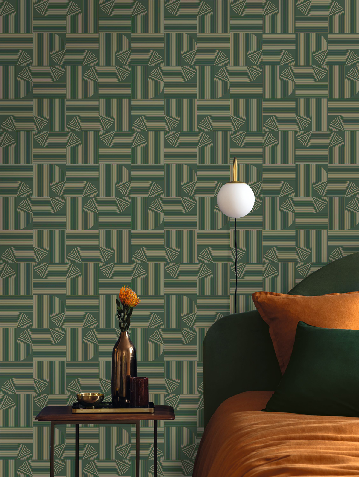 Papier peint Graphique Softness vert irisé - Light de Casélio | Réf. LIG106577023