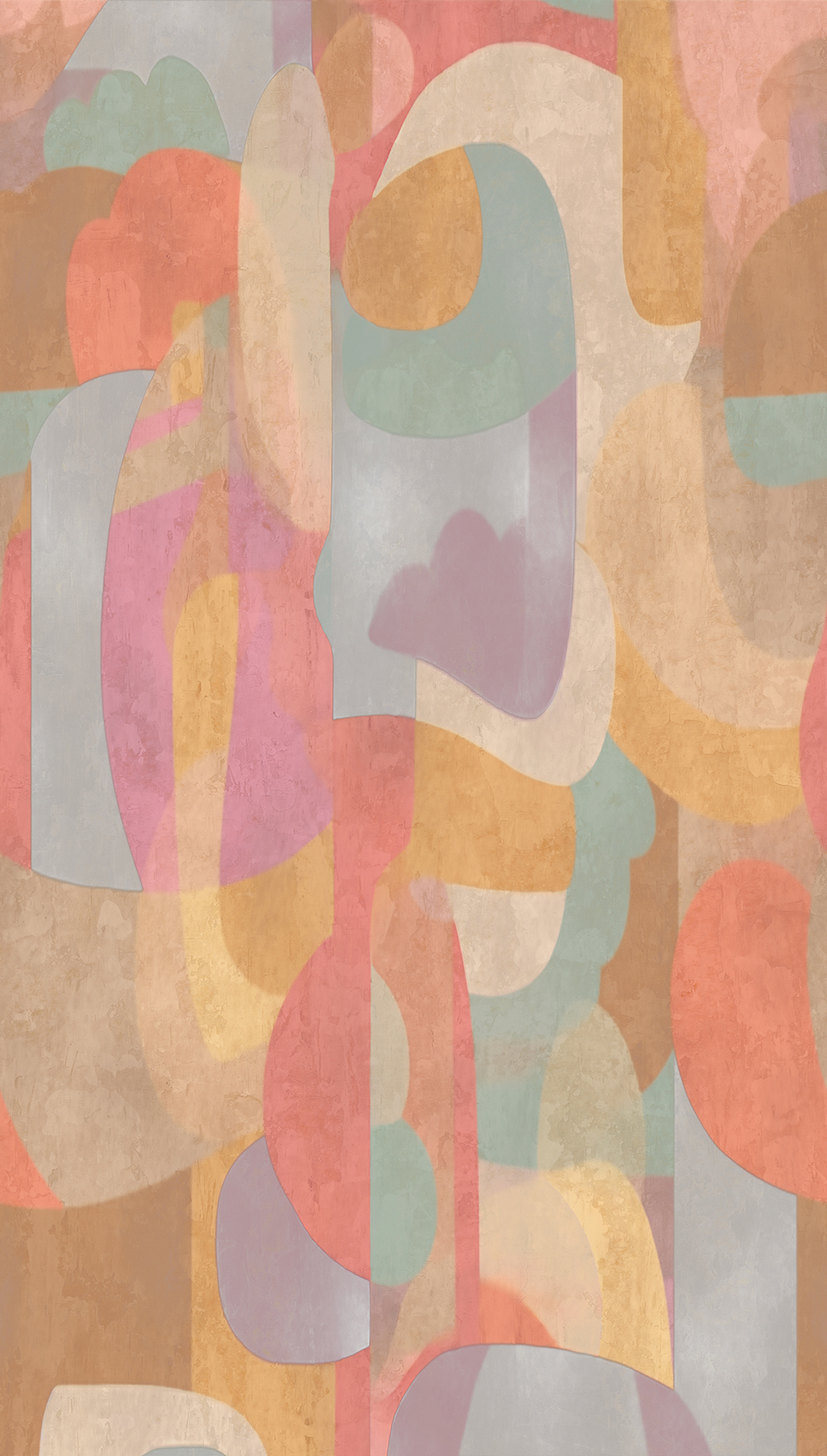 Papier peint panoramique Toile Abstraite Loretta multicolore - Cosmoliving d'A.S. Création | Réf. AS-791455