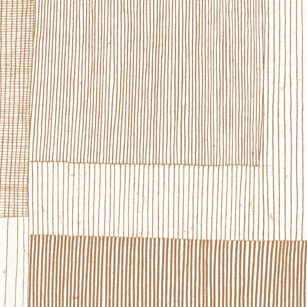 Papier peint Arche Gravure caramel - Abaca de Lutèce AMB2 | Réf. LTC-51232007