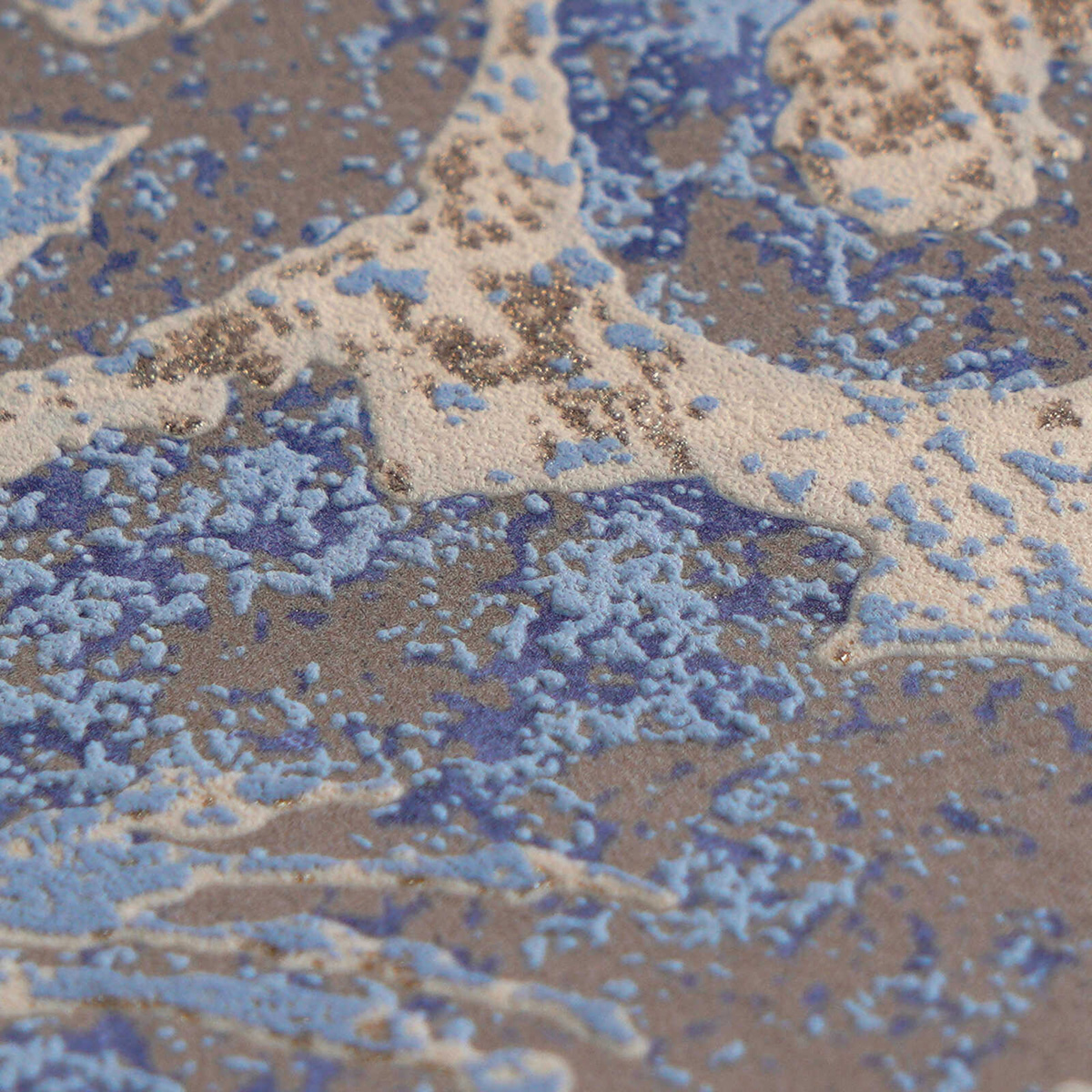 Papier peint Damassé Classique bleu doré - Vibes & Styles d'A.S. Création AMB5| Réf. AS-790191