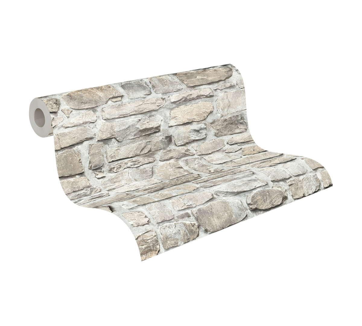 Papier peint Imitation Pierres gris - Elements 2 d'A.S. Création ROLL | Réf. AS-363702