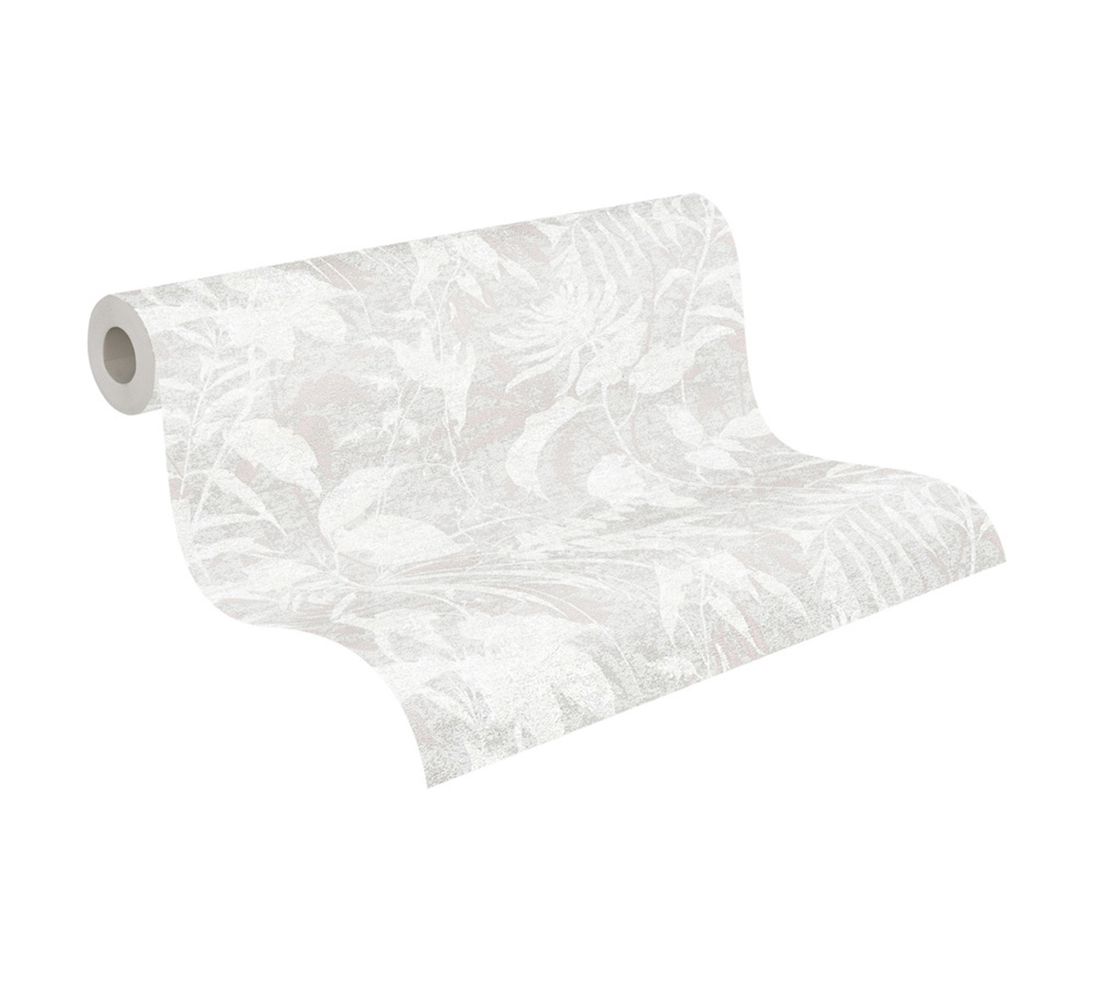 Papier peint Végétaux Jungle gris blanc - Metropolitan Stories 4 Hot Spots d'A.S. Création AMB3| Réf. AS-782033