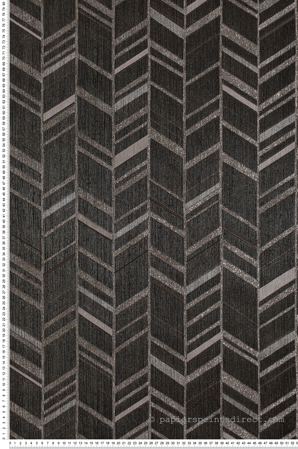 Papier peint ethnique chic noir - Special FX de Lutèce | Réf. LTC-G67716