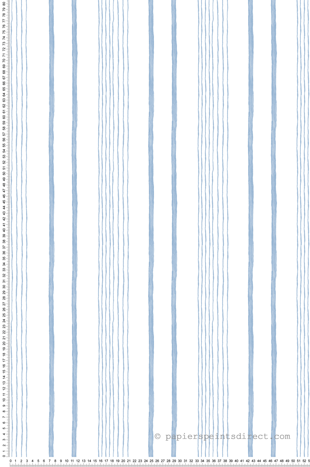 Papier peint Rayure Abstraite bleue - La belle histoire d'Ugépa | Réf. UGP-M33311