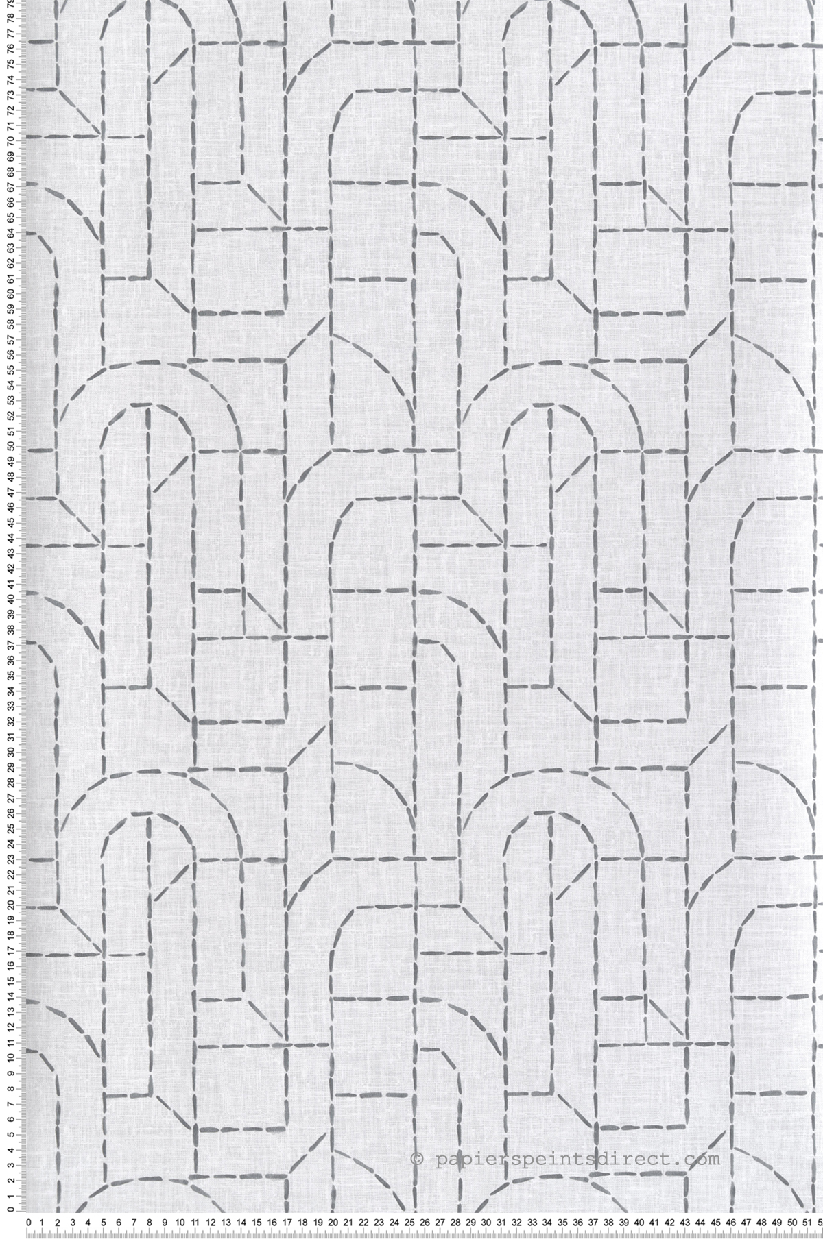 Papier peint Ligne Pointillée Intergrity gris - Harmony de Lutèce | Réf. LTC-FD27223
