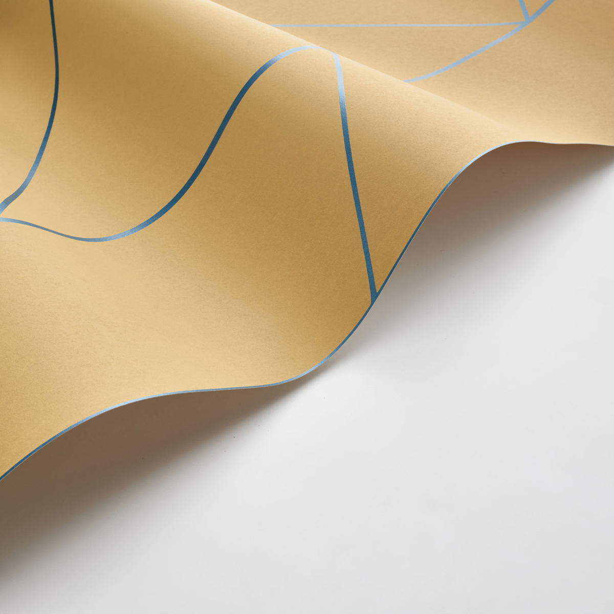 Papier peint Géométrie Pure Métallisé caramel - Alchimie de Casadéco AMB4| Réf. ALMI89902967