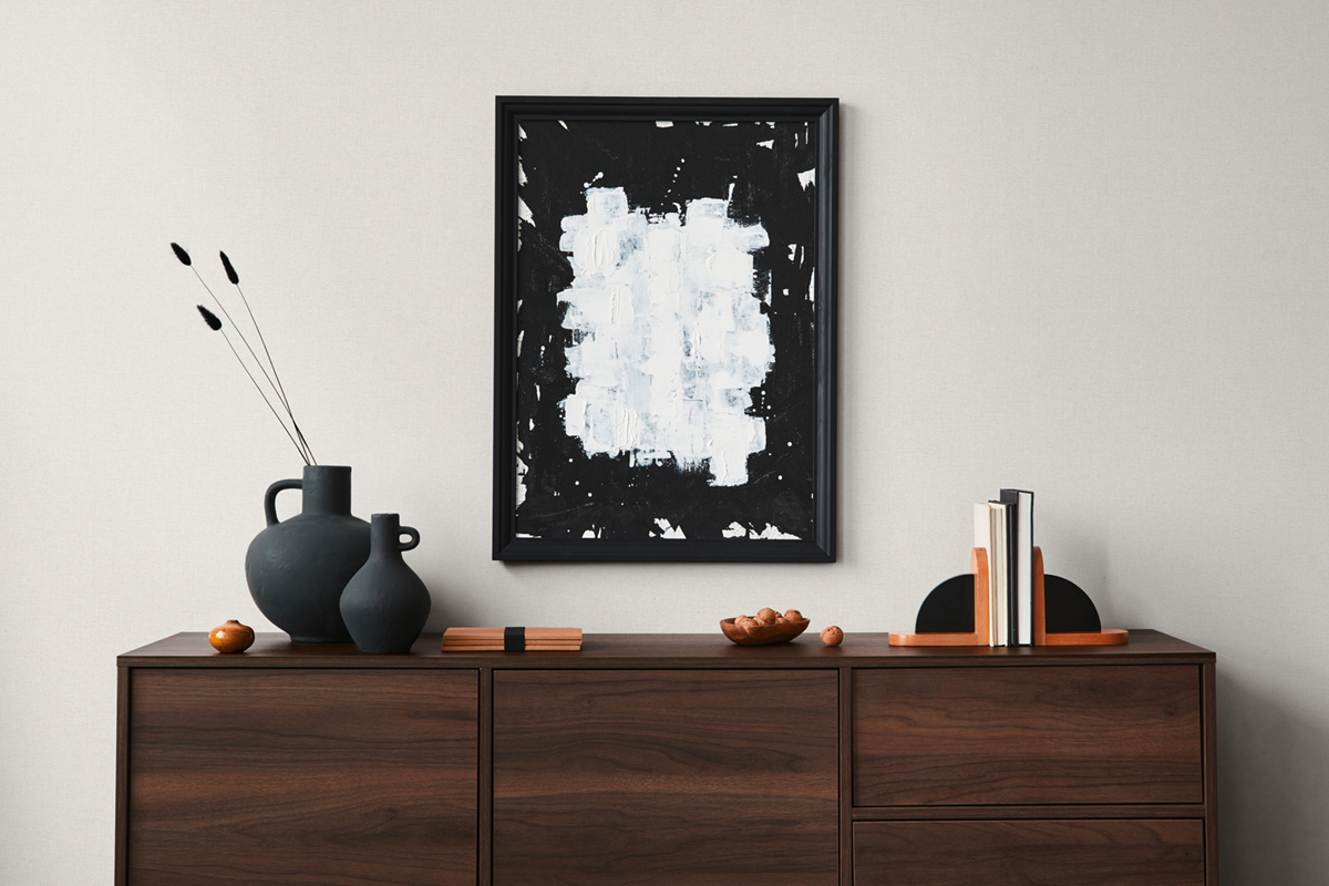 Papier peint Faux Uni Tissu Chiné écru - Famous Garden d'A.S. Création | Réf. AS-393531