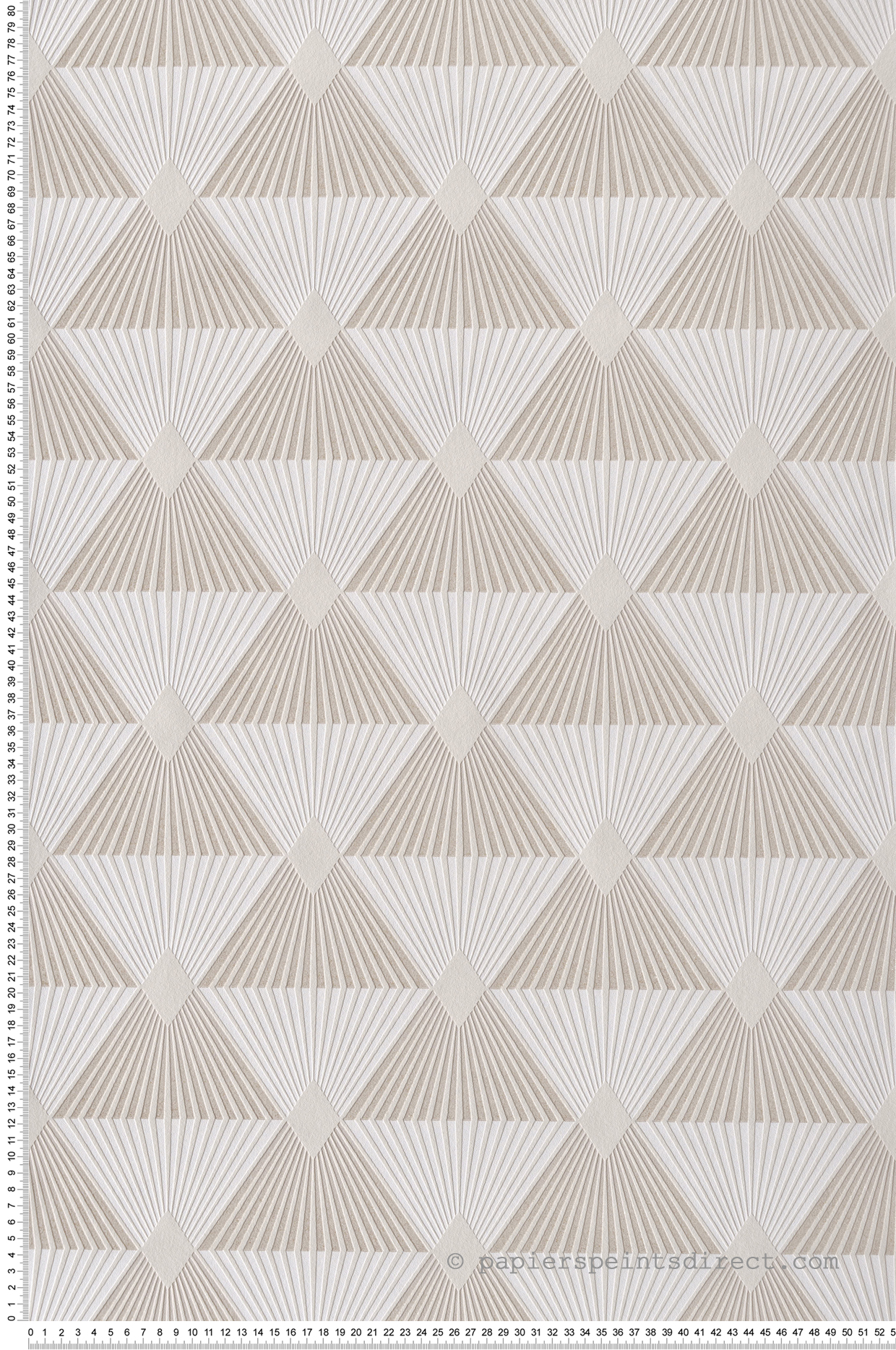 Papier peint Art Déco Paillette beige - Les Essentiels de Lutèce | Réf. LTC-51164507