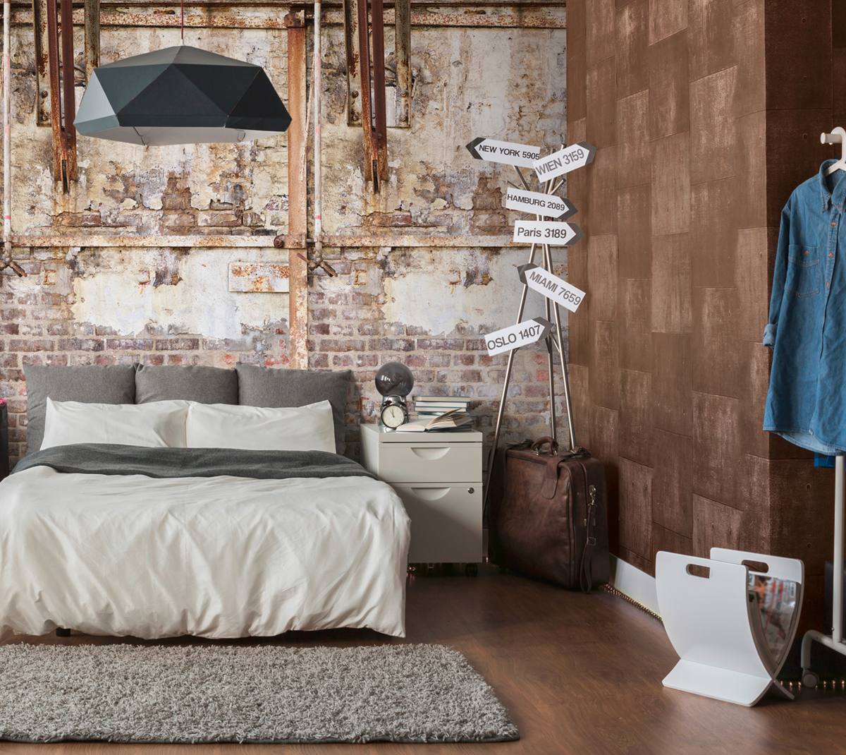 Papier peint panoramique Armature Rouillé Pierre - The Wall 2 d'A.S. Création | Réf. AS-392531