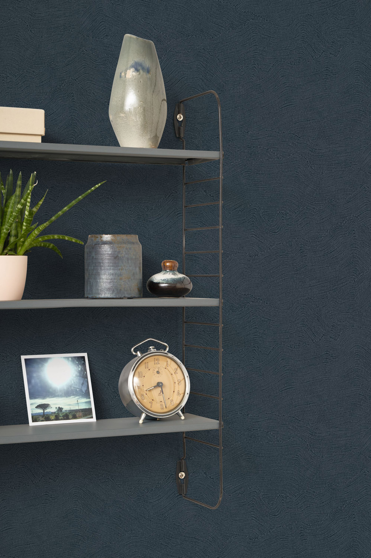 Papier peint Vague Côte Opale bleu marine - Seaside de Casadéco | Réf. SEAS201496996