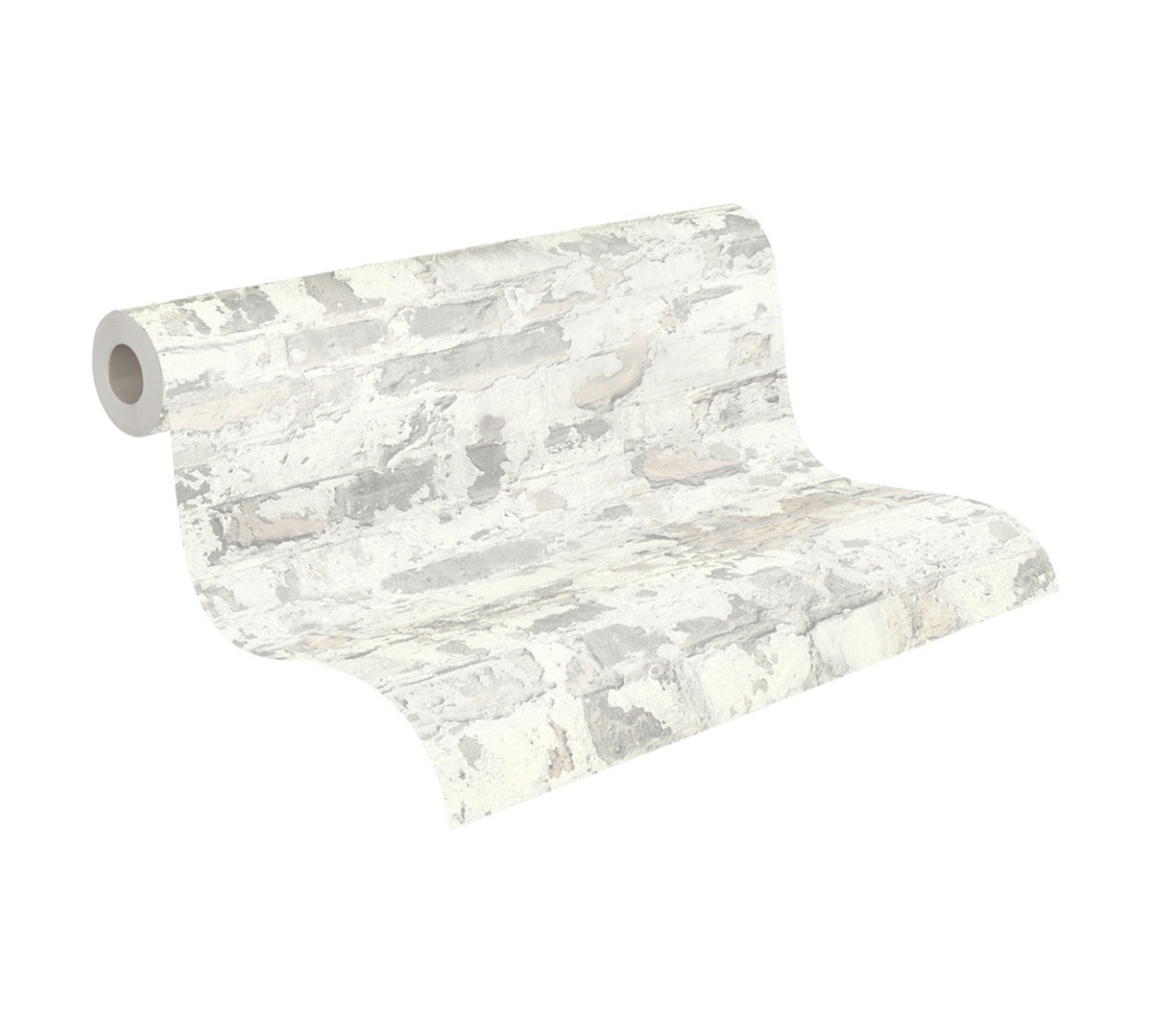 Papier peint Brique Usée gris - Elements 2 d'A.S. Création ROLL | Réf. AS-369293