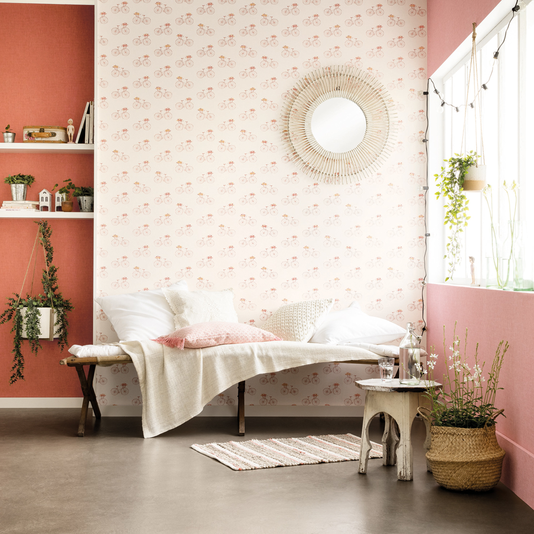 Papier peint Uni orange terracotta - Sunny Day de Casélio AMB2 | Réf. SNY68524250