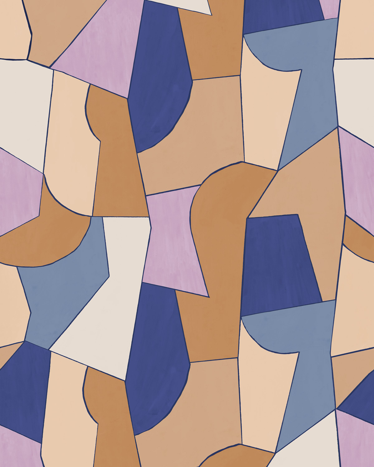 Papier peint panoramique Formes Abstraction multicouleurs S 200X250 - Pimp My Wall de Casélio | Réf. PMW104764205