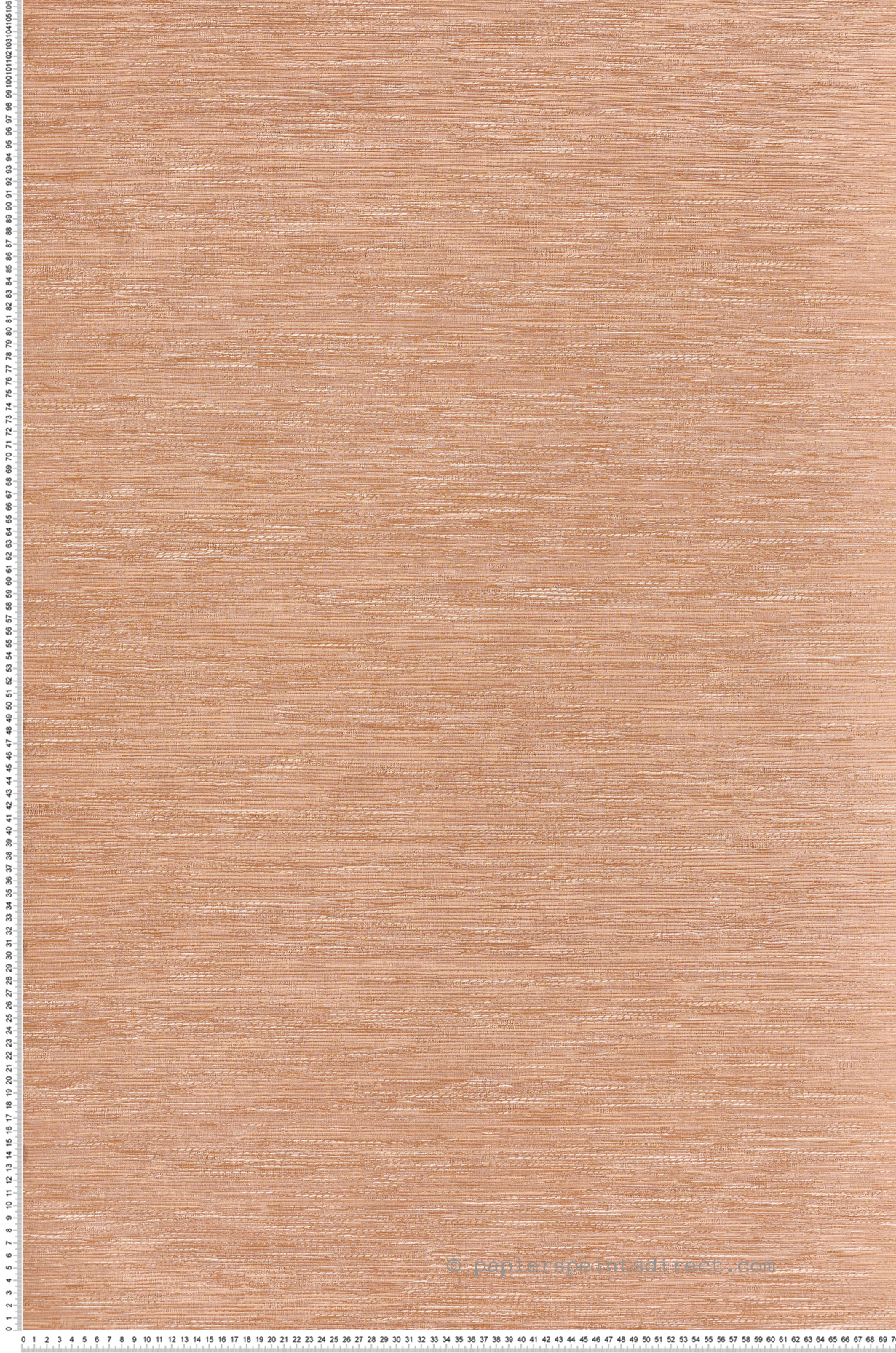 Papier peint Faux Uni Tissage Tatami saumon - Le Jacquard de Casamance | Réf. CAS-C75346324