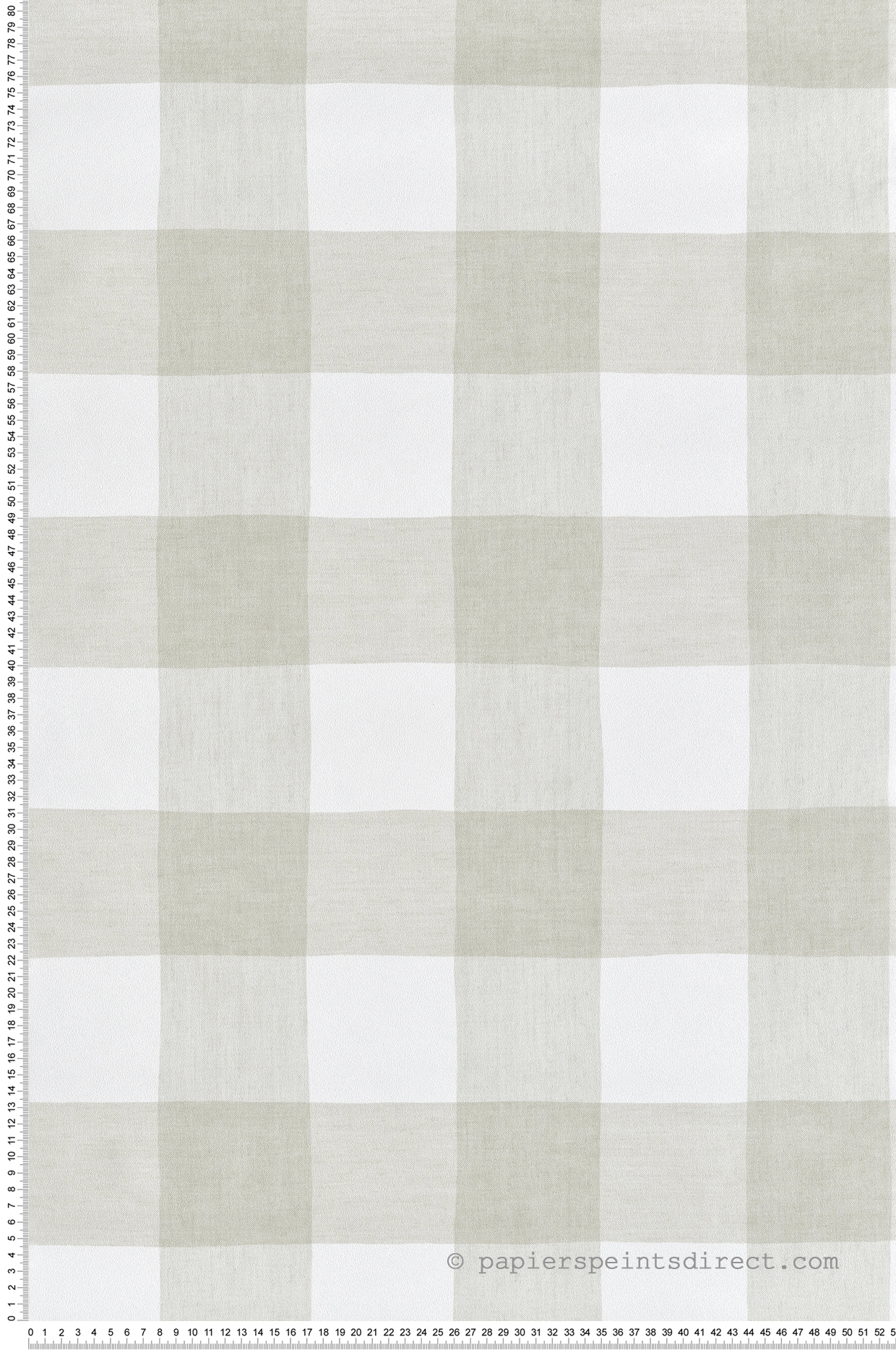 Papier peint Vichy Grands Carreaux vert sauge - Stripes & Checks de Montecolino | Réf. MC-ST38435