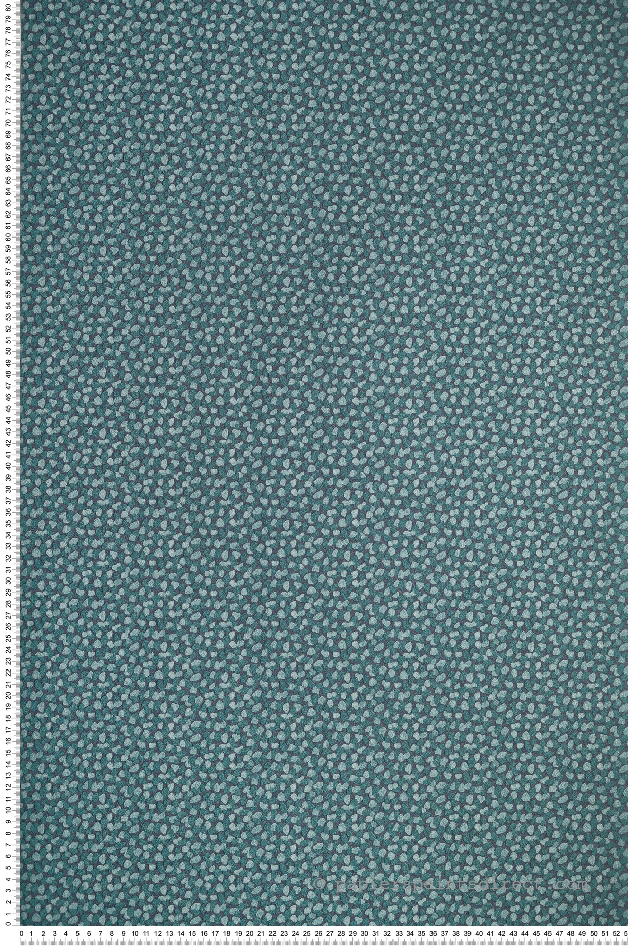 Papier peint Pétale Physis bleu paon - Danae de Casélio | Réf. DAE103656160