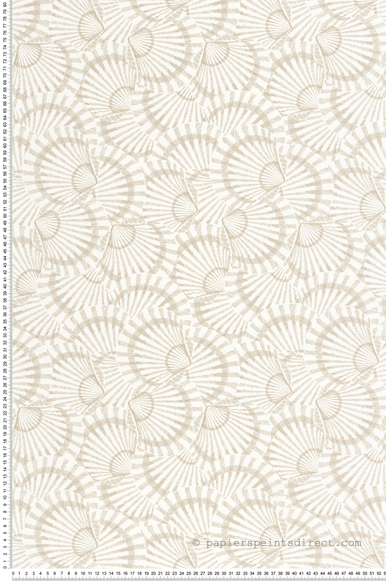 Papier peint Coquillage Saint Malo sable - Seaside de Casadéco | Réf. SEAS201481111