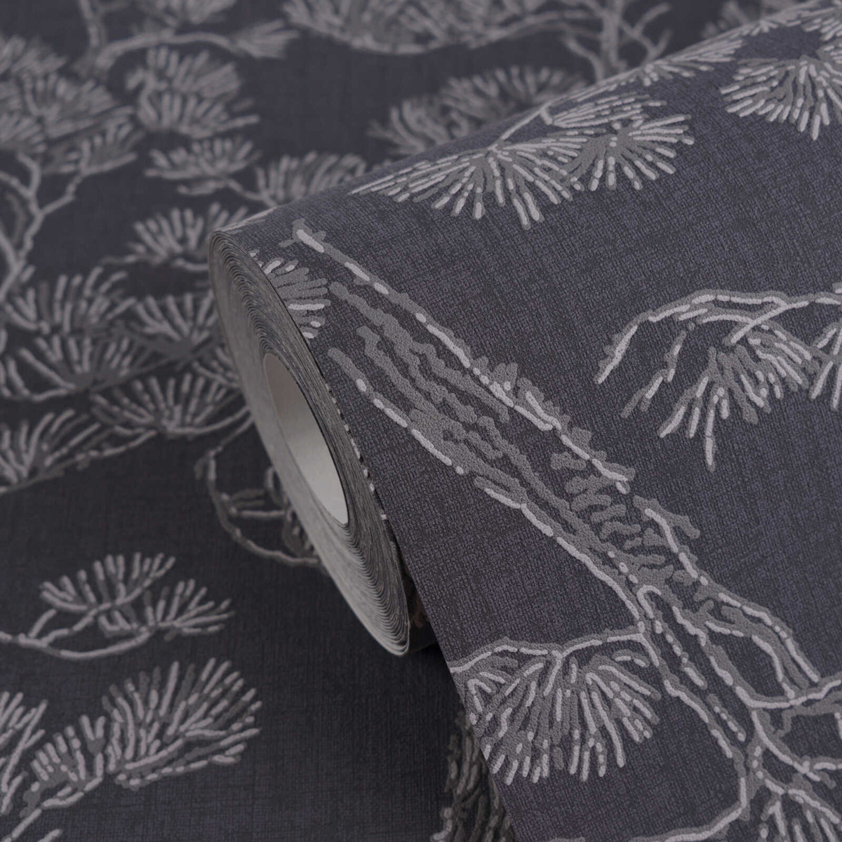 Papier peint Japonais Naturel Pins bleu nuit - Vibes & Styles d'A.S. Création AMB6| Réf. AS-790011