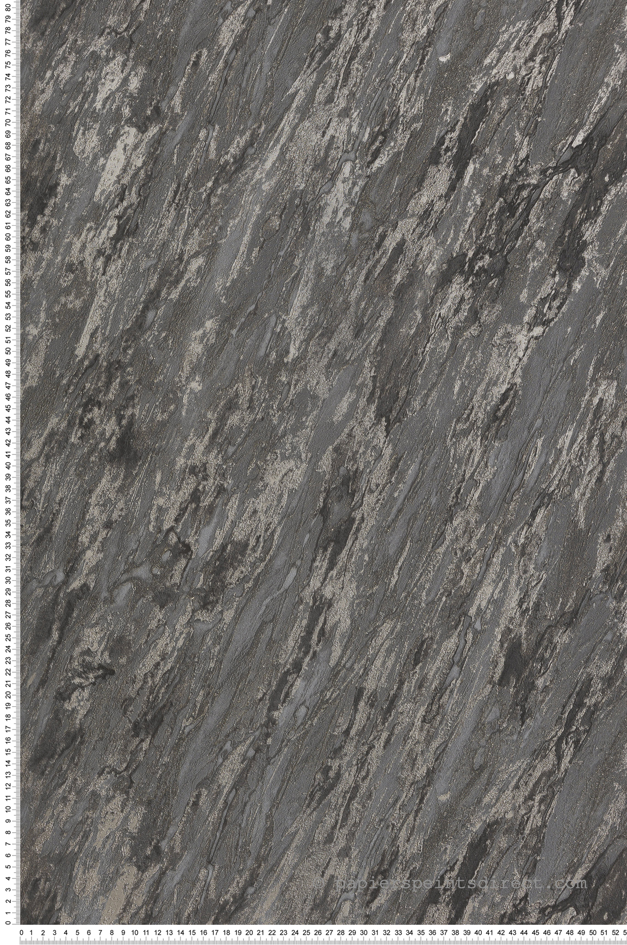 Papier Peint Marbre Paillettes anthracite doré - Venezia d'Ugépa | Réf. UGP-M66329