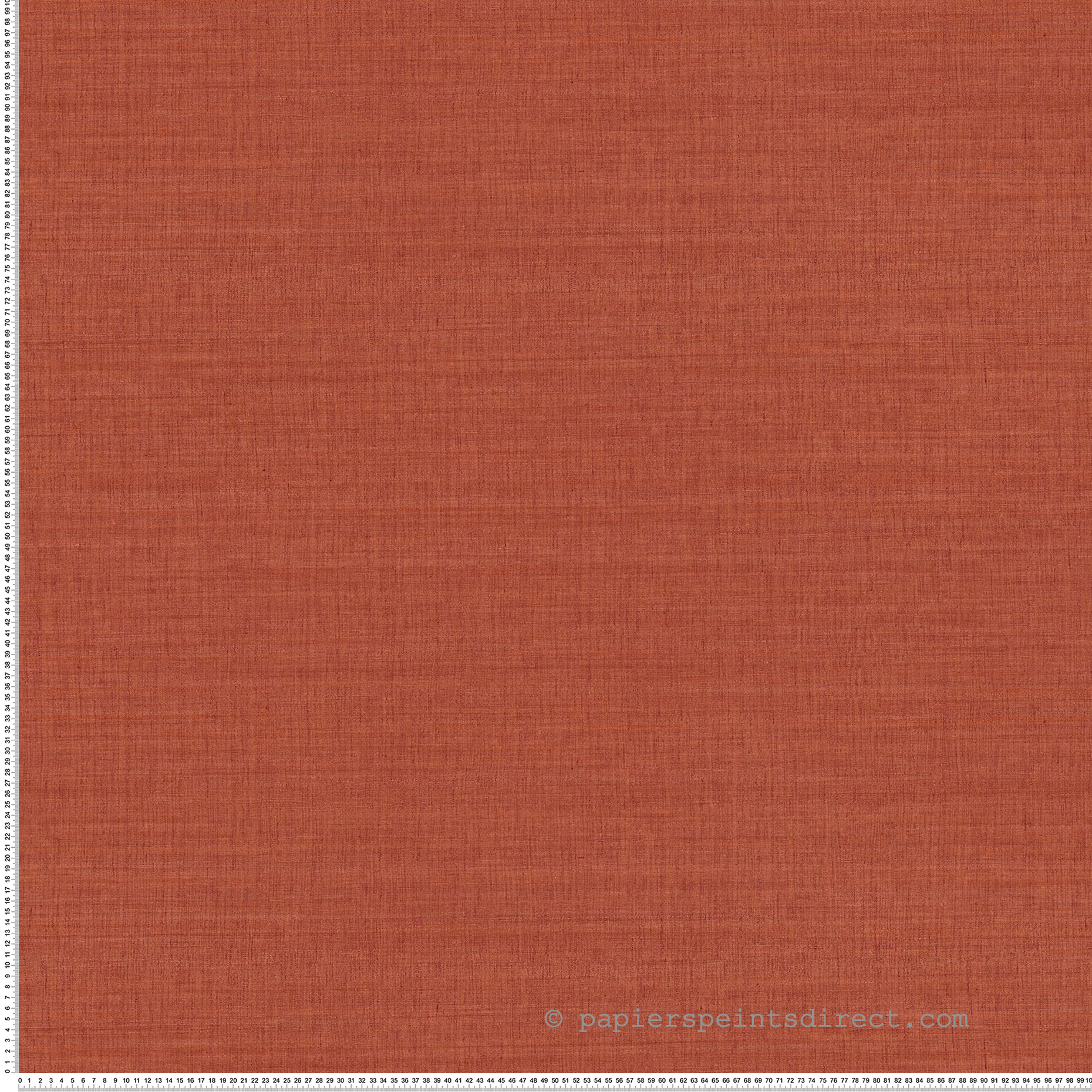 Papier peint Uni Tissage Sora orange brûlé - Légendes de Casamance | Réf. CAS-70173160