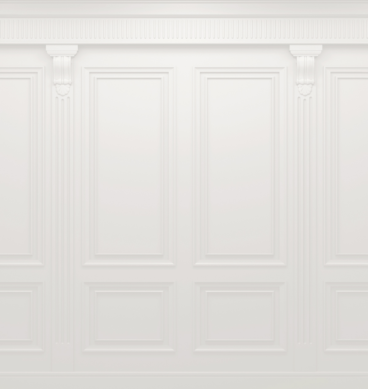 Papier peint panoramique Moulures Haussmanniennes blanc - Reality 4 de Lutèce | Réf. LTC-51221500