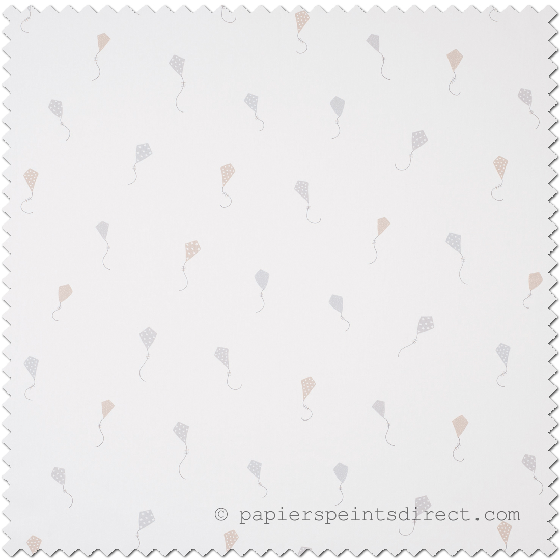 Tissu Cerfs-volants beiges - My Little World de Casadéco