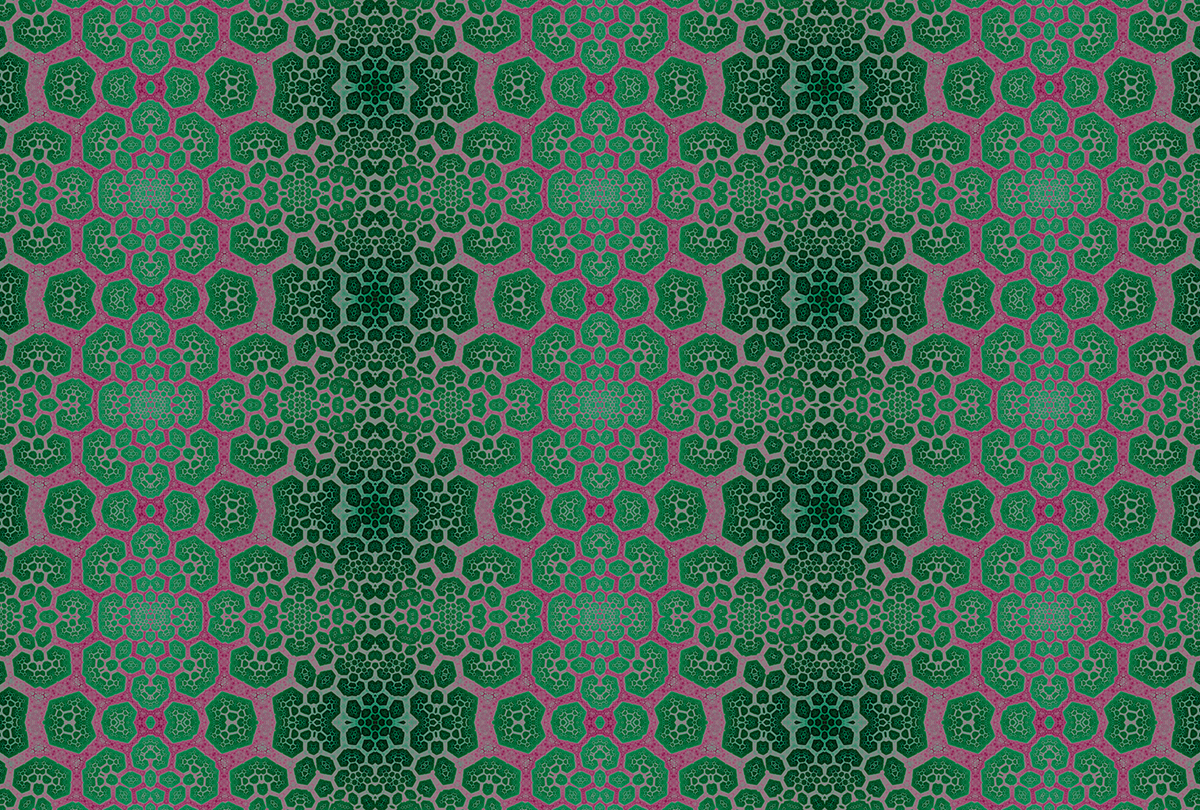 Papier peint panoramique Contemporain Fractal 3 - Référence DD111171 - Intissé 200g/m2 - Standard 400 x 270