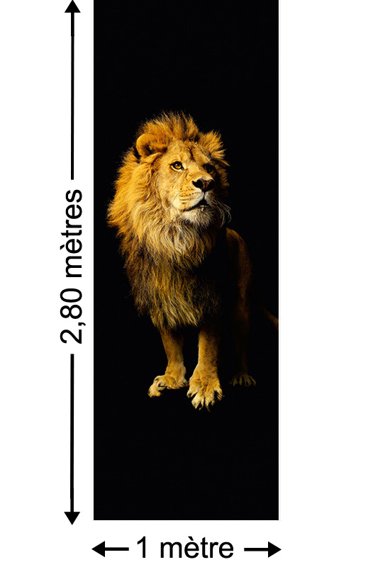 Lion - Papier peint lé unique
