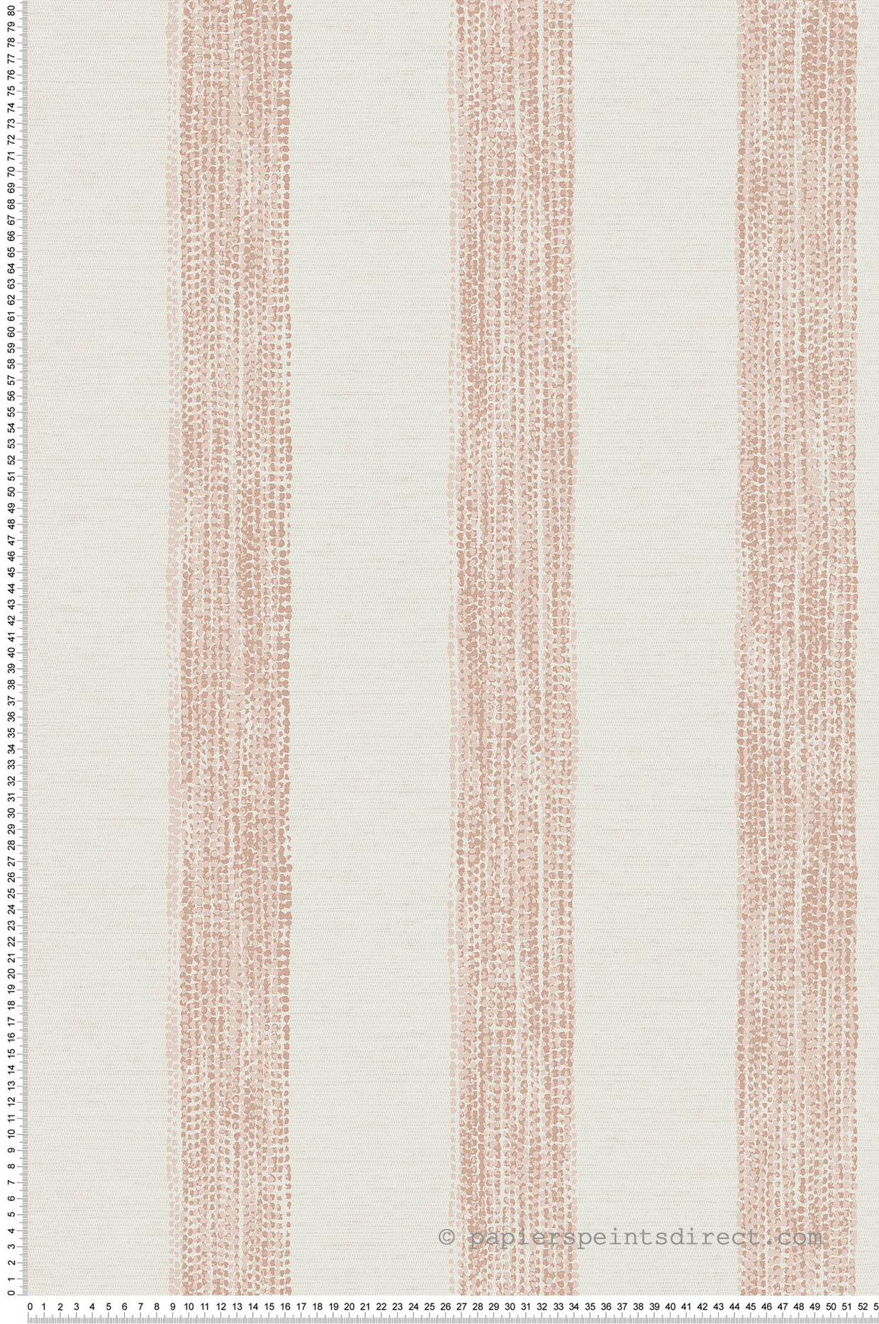 Papier peint Large Rayure Plumetis rose - Aristide de Lutèce | Réf. LTC-487-3