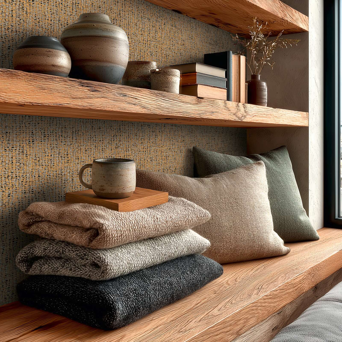 Papier peint Paille Tressée beige gris - Vibes & Styles d'A.S. Création AMB4| Réf. AS-791121