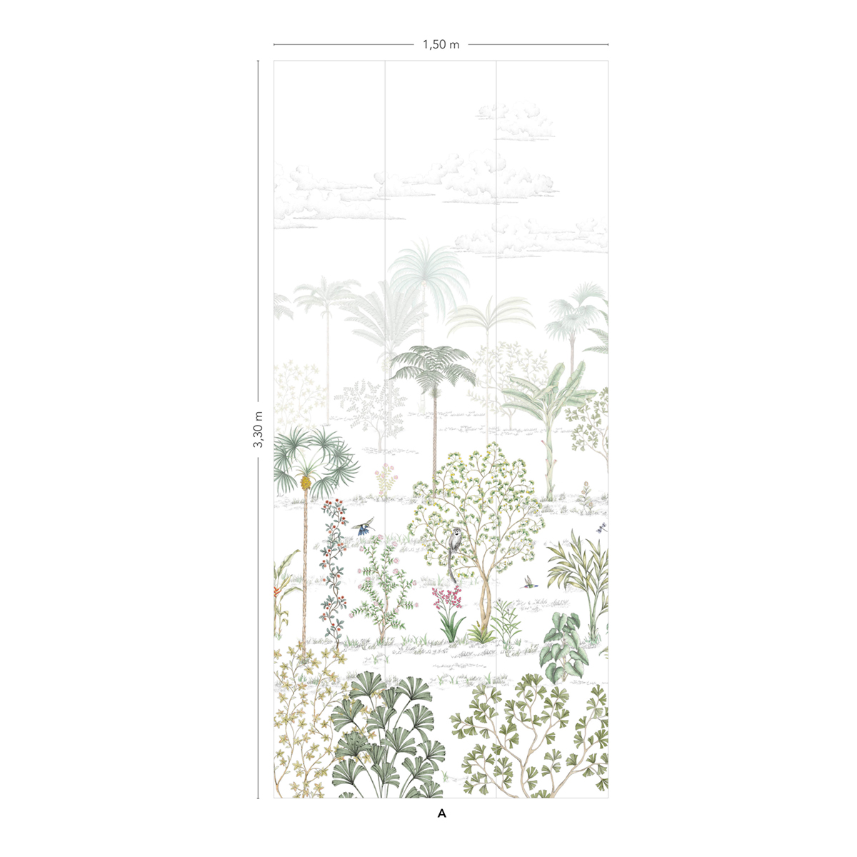 Papier peint panoramique Jungle Sur la route de Samarcande Naturel A - 1/2/3 AMBr - Isidore Leroy