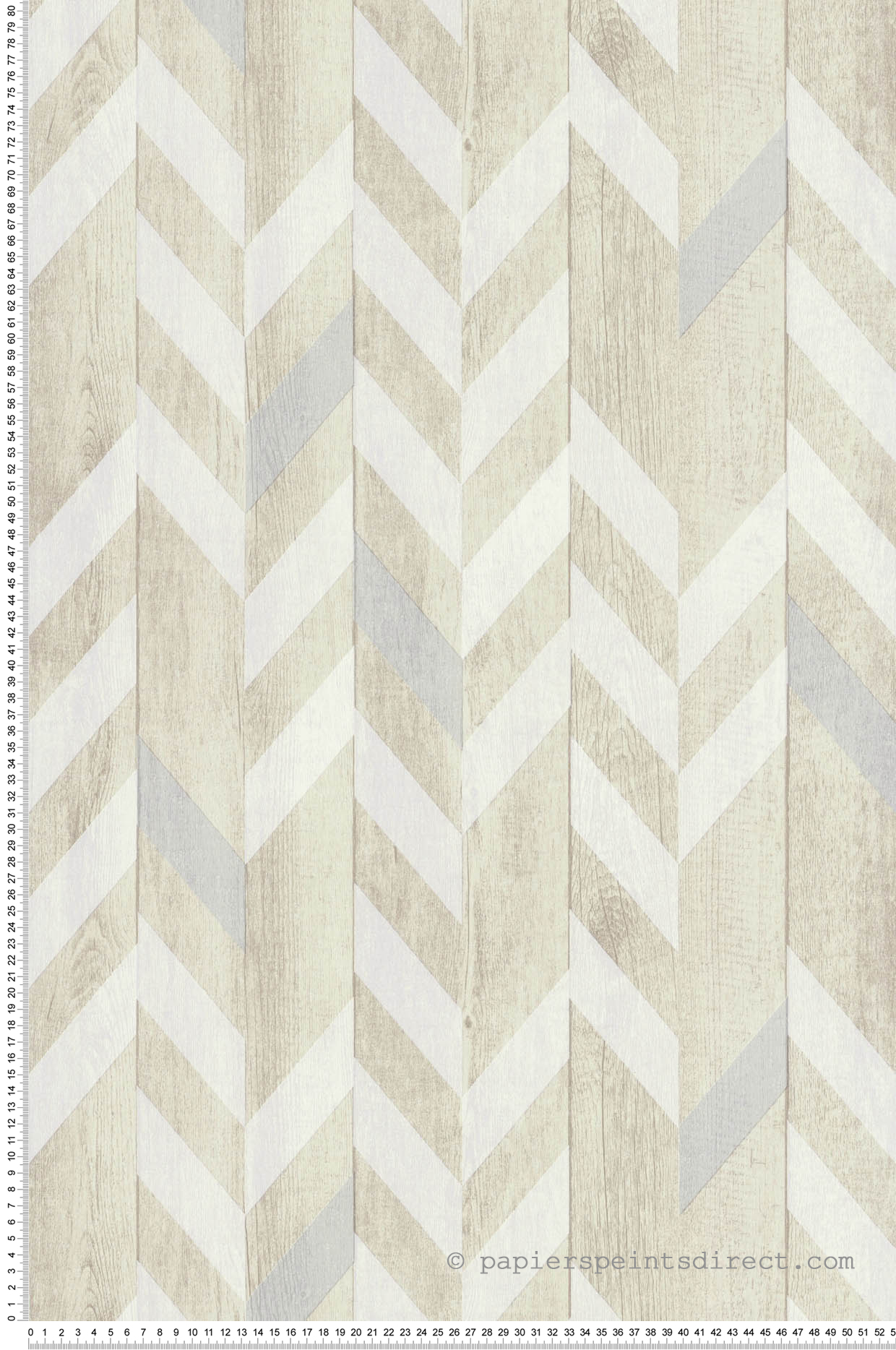 Papier peint Bois chevrons grège - Reality 3 de Lutèce | Réf. LTC-51184807