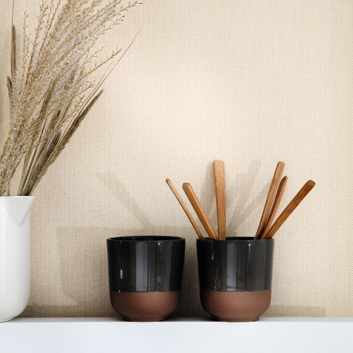 Papier peint Uni Natté Métallisé écru/doré - Moonlight 2 de Casélio AMB | Réf. MLGT101570026