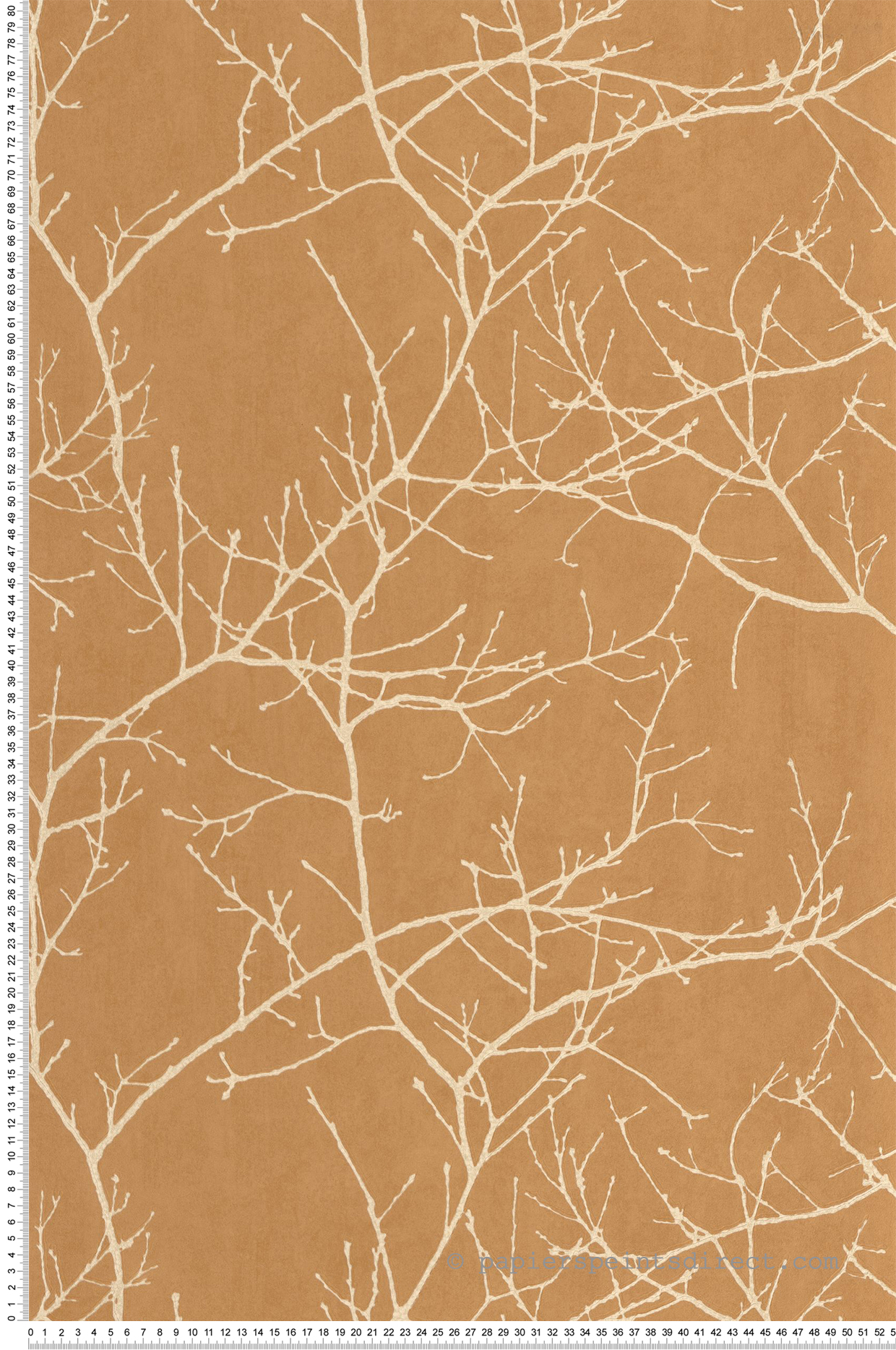 Papier peint Branche Arbre Vancouver camel - Riverside 4 de Casadéco | Réf. RIVI89532654
