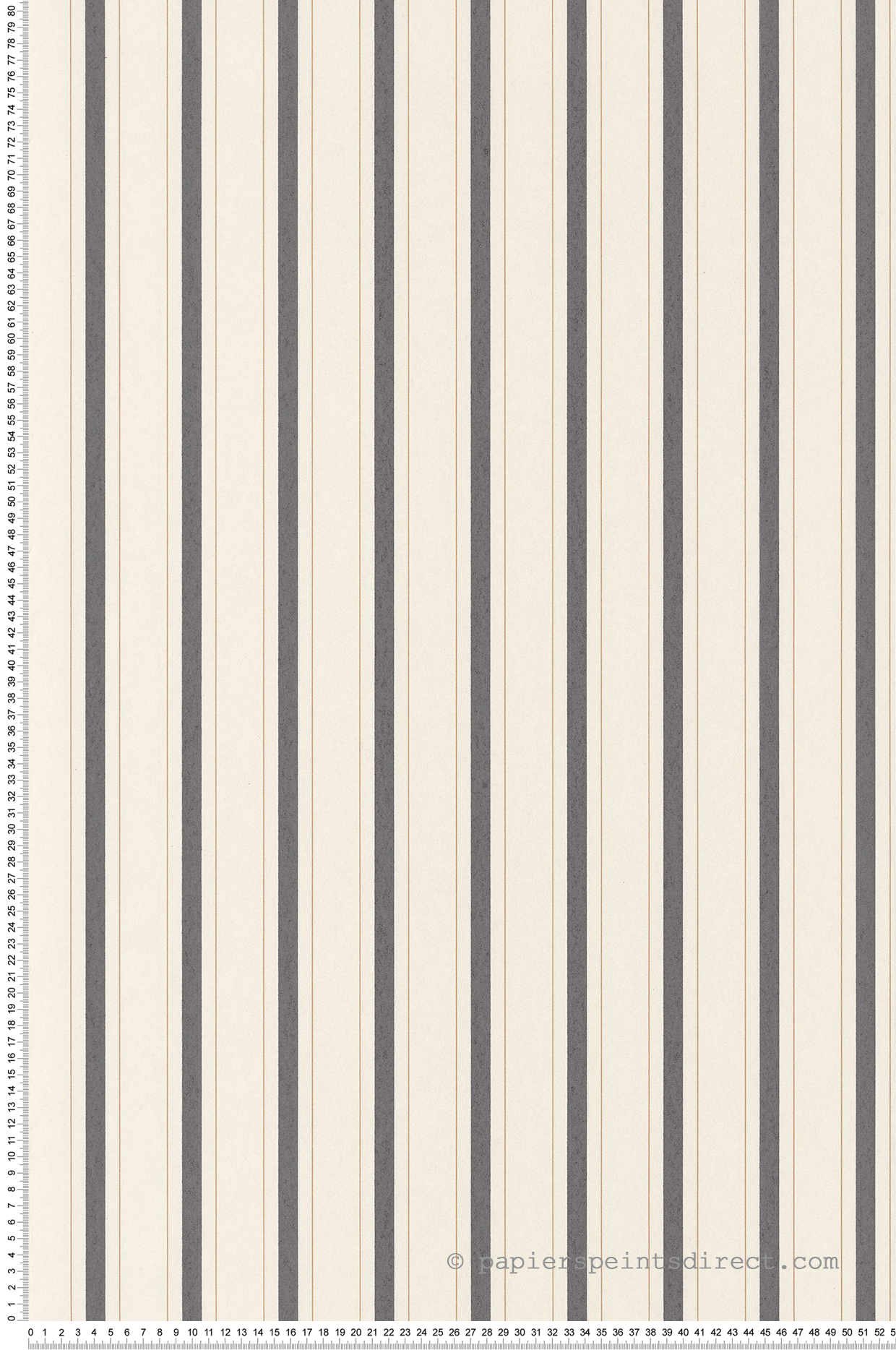 Papier peint Rayure Baroque noir doré - Les Belles Toiles De Jouy 2 de Casadéco | Réf. BTJD81579602