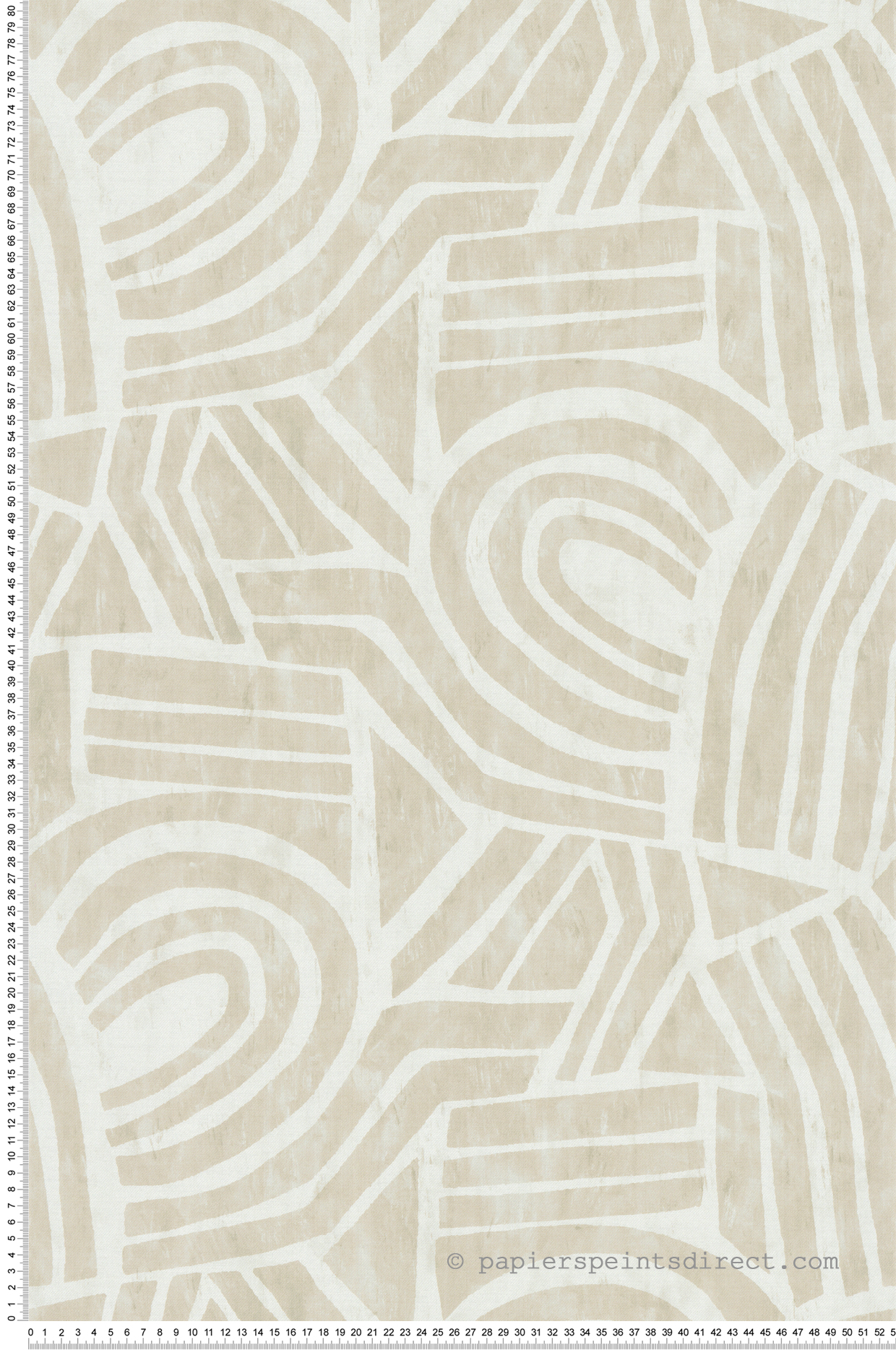 Papier peint Formes Géométriques beige - Poésie de Lutèce | Réf. LTC-51253607
