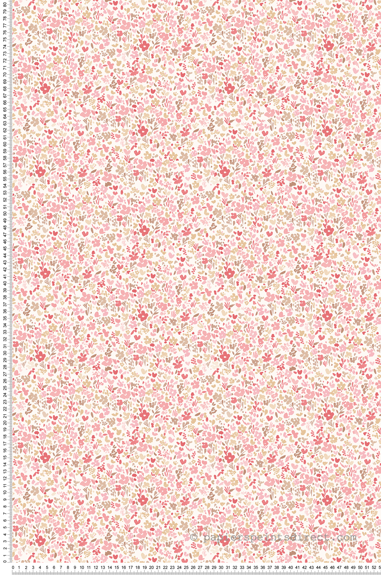 Papier peint Semis Floral rose beige - Mini Prints de Lutèce | Réf. LTC-G56666