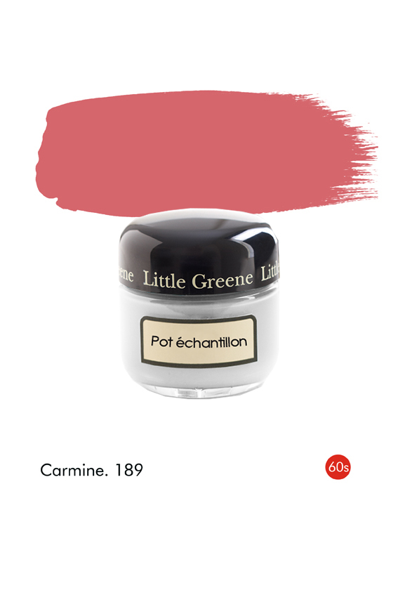 Pot échantillon Carmine (1960s) n°189 - Finition Absolute Matt Emulsion