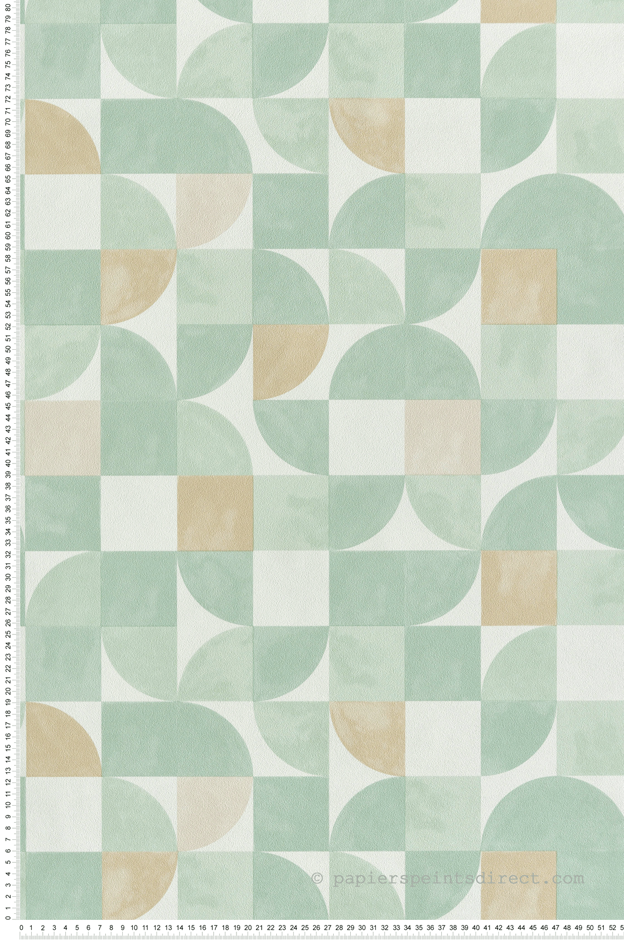 Papier peint Forme Rétro Happiness vert d'eau - Green Life 2 de Casélio | Réf. GNL2105360776