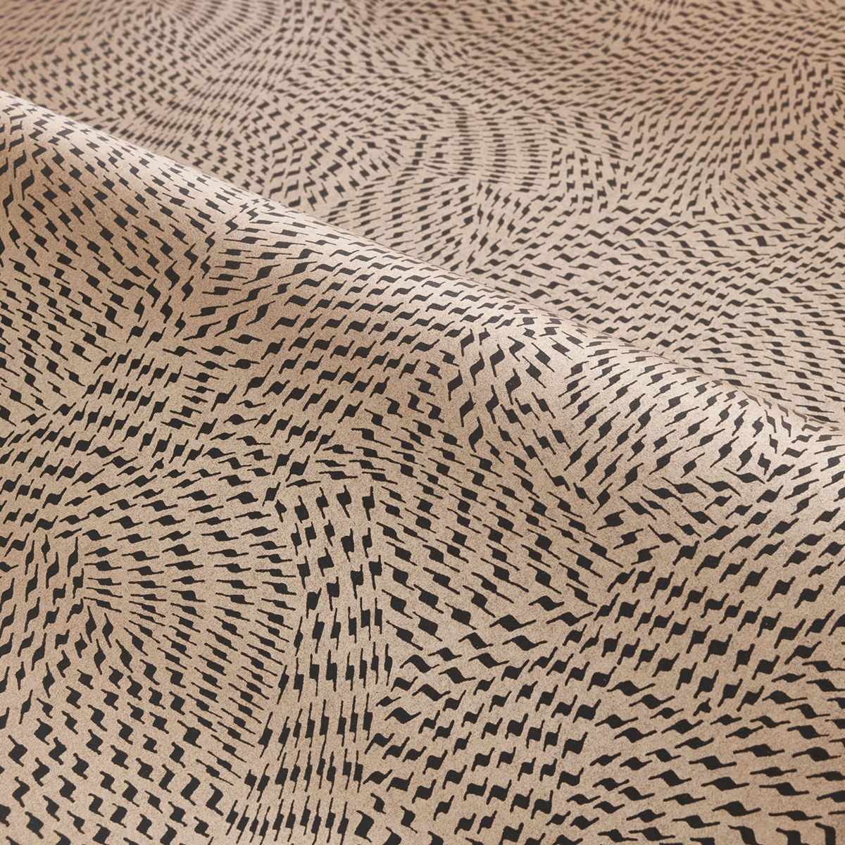 Papier peint Illusion 3D Passy doré noir - Square Jasmin de Casamance AMBV | Réf. CAS-75722752