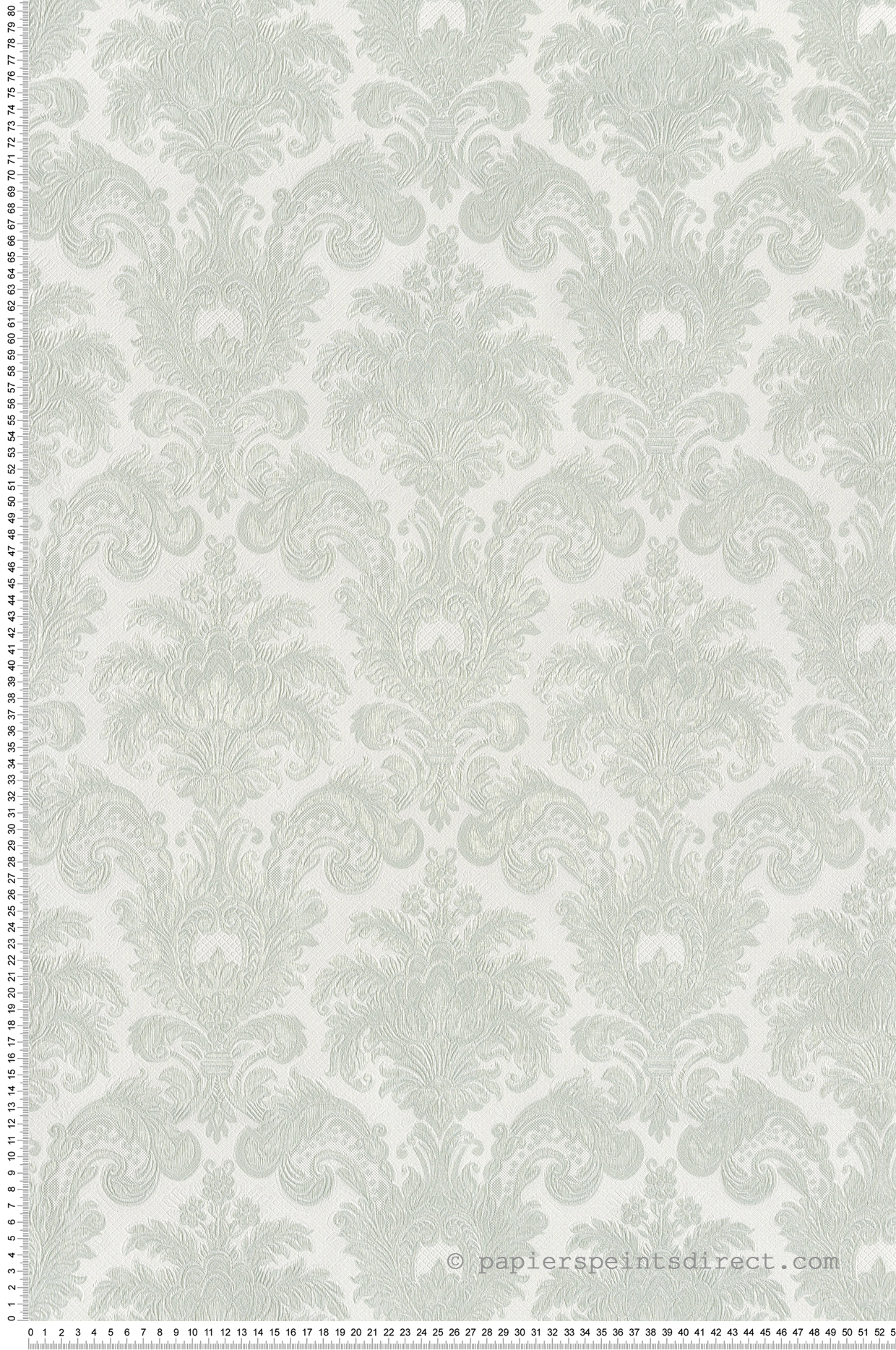 Papier peint Château Baroque vert d'eau doré - Venise de Montecolino | Réf. MC-23615