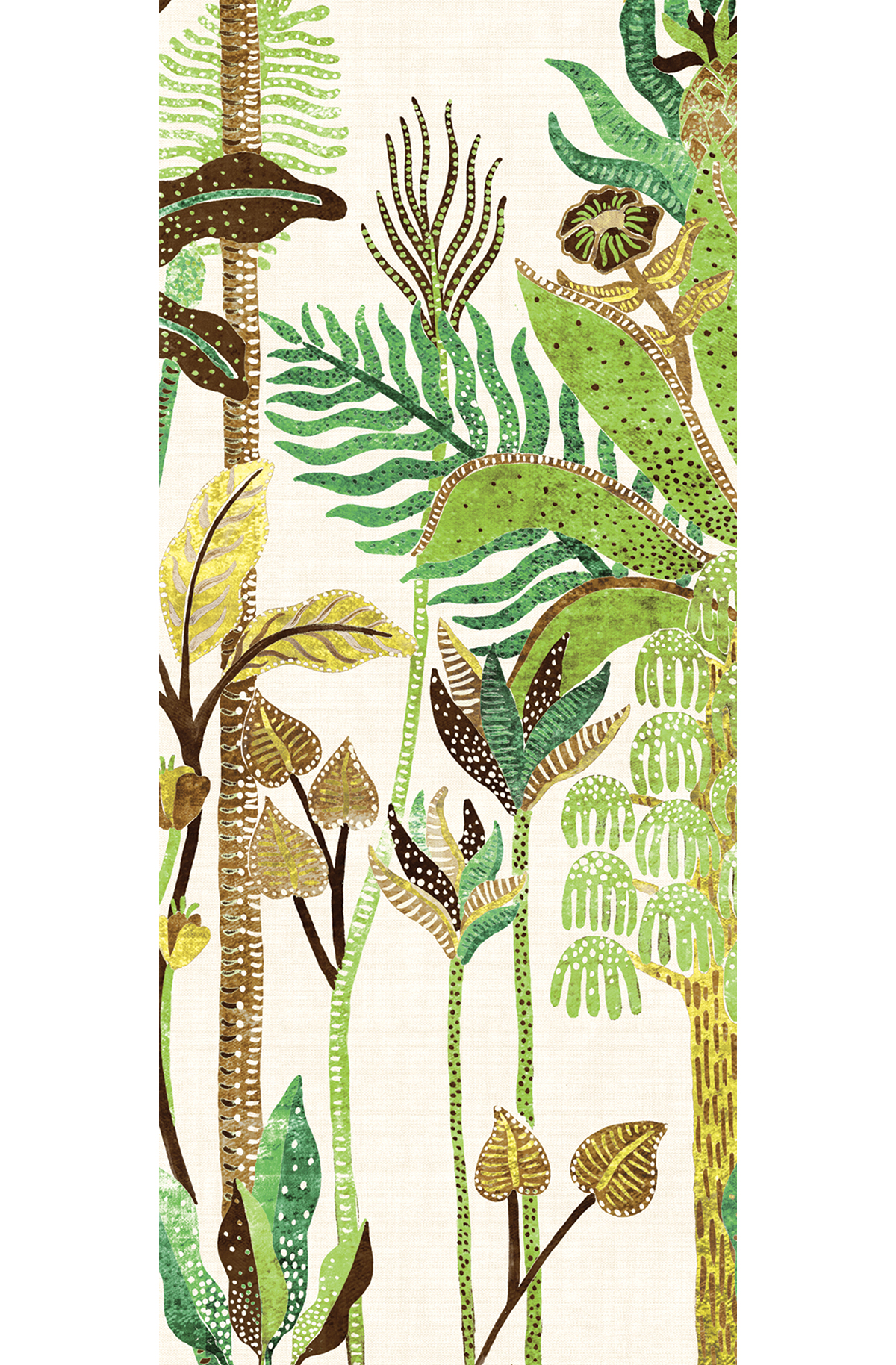 Papier peint panoramique Arbres Tropicaux Parque vert - A H300 - Havana de Masureel | Réf. MAS-DGHAV2021