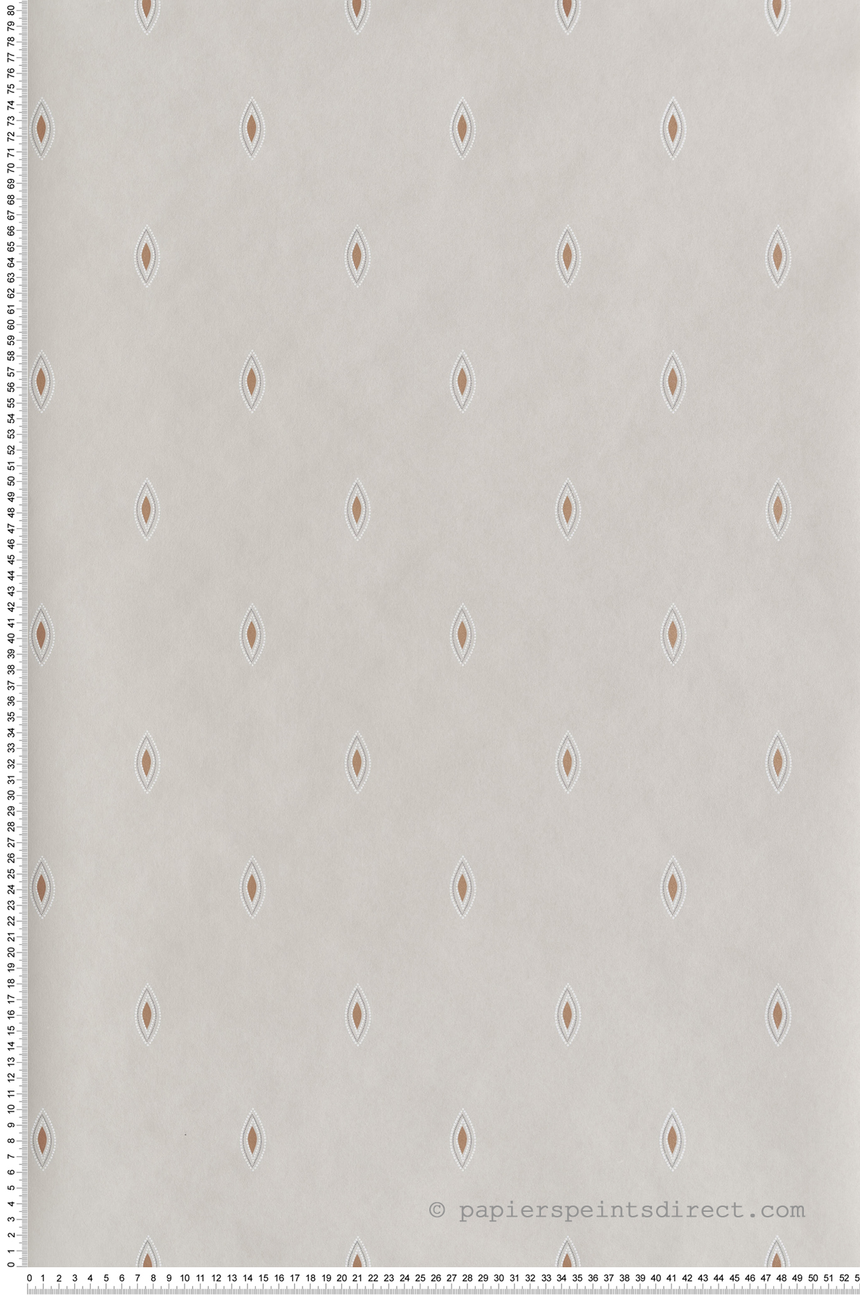 Papier peint Motif Dolce beige craie bronze - Othello de Masureel | Réf. MAS-OTH307