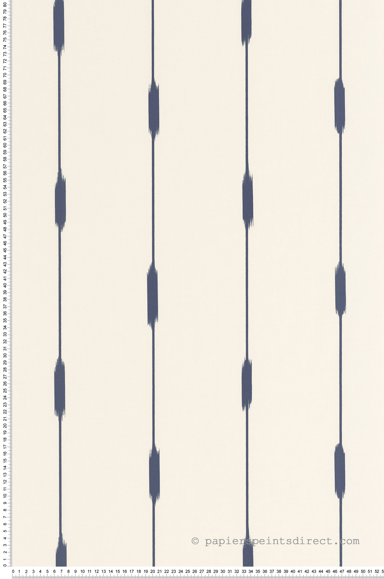Papier peint Lignes Ikara bleu nuit - Blue Shades de Casélio | Réf. BLS107776010