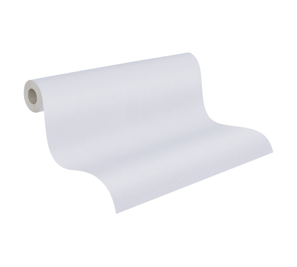 Papier peint Uni Toile blanc lavande - Pure Elegance d'A.S. Création AMBR | Réf. AS-397744
