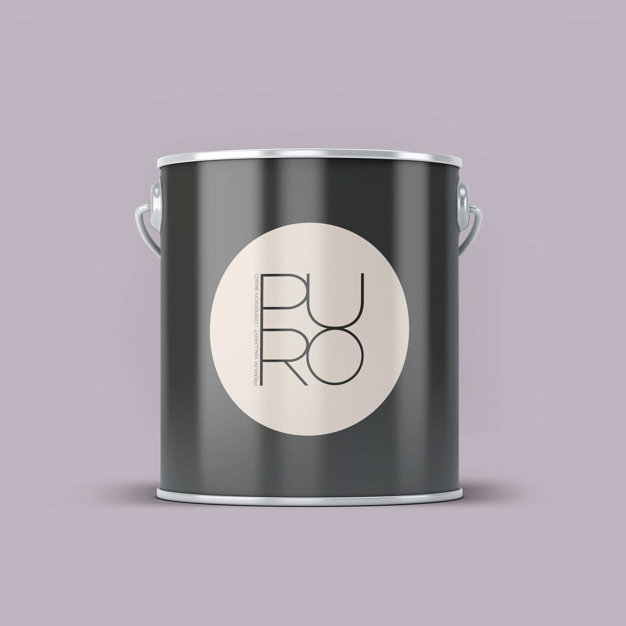 Image d'un pot de 2,5 litres de peinture Puro violet simple mauve - c2000