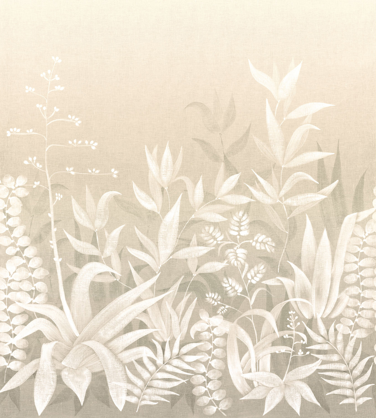 Papier peint panoramique Nature Saona beige sable - Palmadora de Casamance | Réf. CAS-76713874