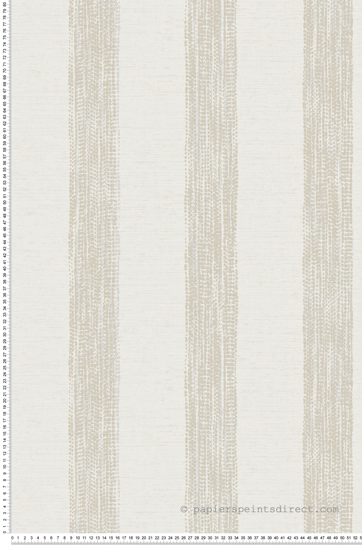 Papier peint Large Rayure Plumetis beige - Aristide de Lutèce | Réf. LTC-487-1
