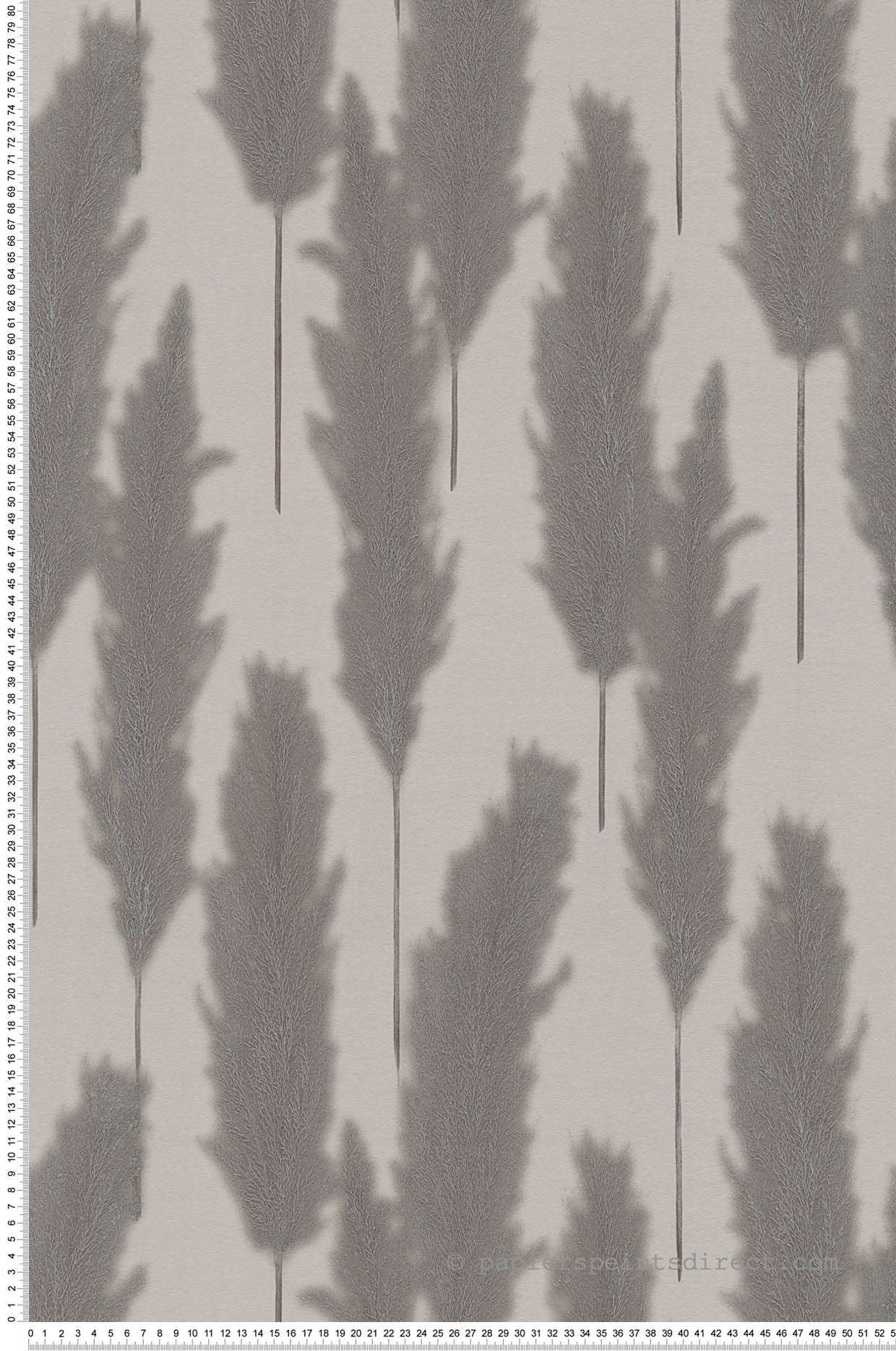 Papier peint Feuillage Pampa gris - Hygge d'A.S. Création | Réf. SP15775