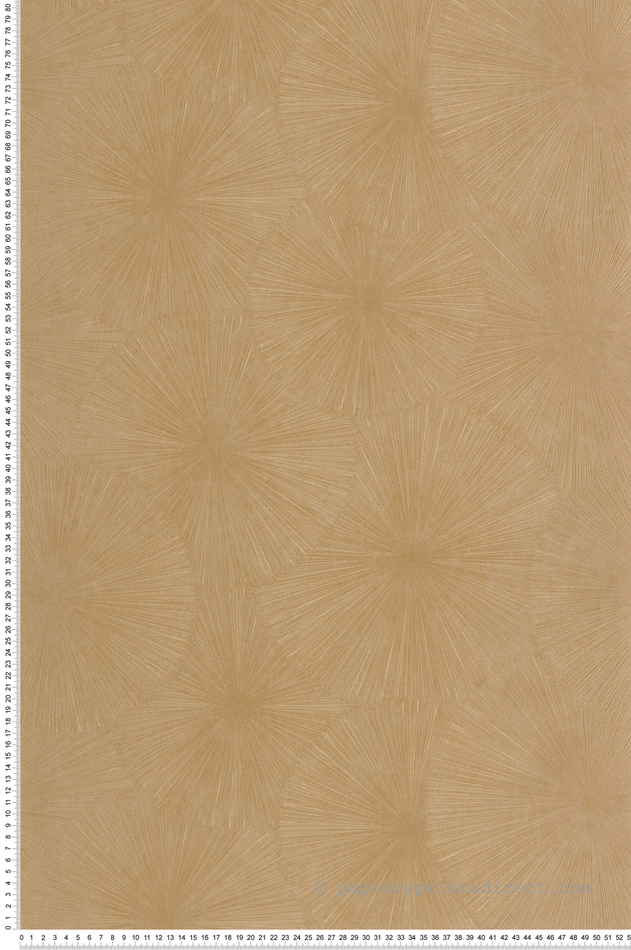 Papier peint Graphique Helios vanille doré - Solaris de Casadéco | Réf. SOLA201872832